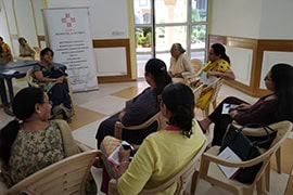 Health talk at Belvedere park