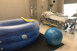 Water birthing suite