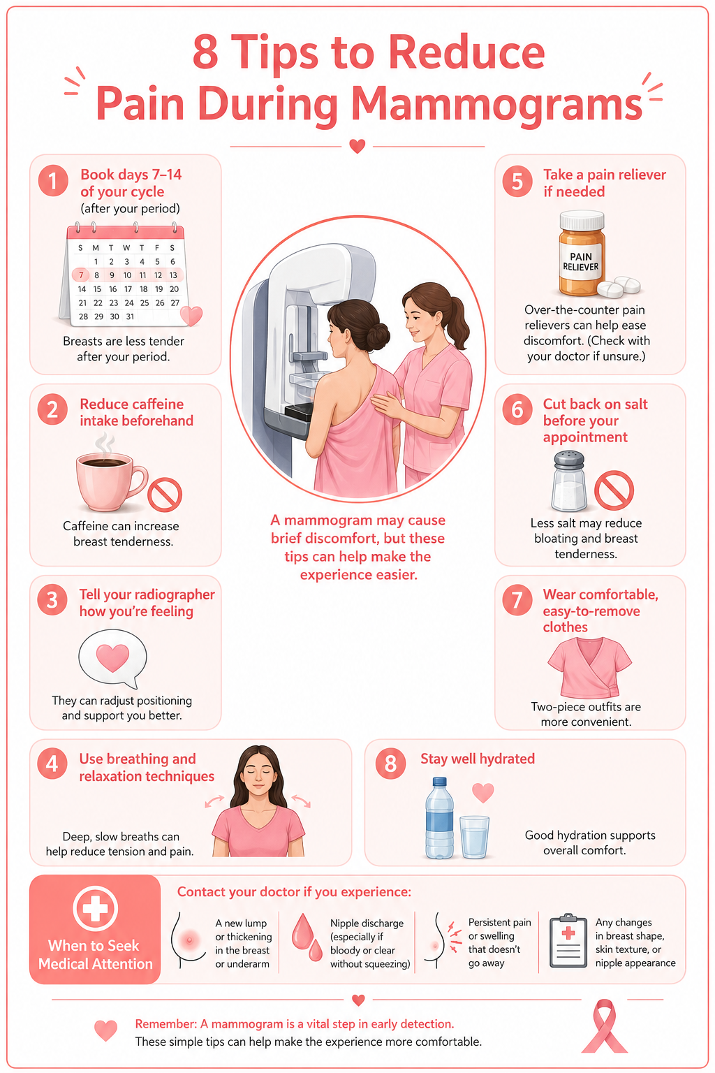 8 Tips to Reduce Pain During Mammograms