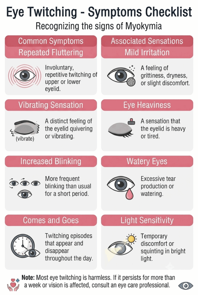 Eye Twitching – Symptoms