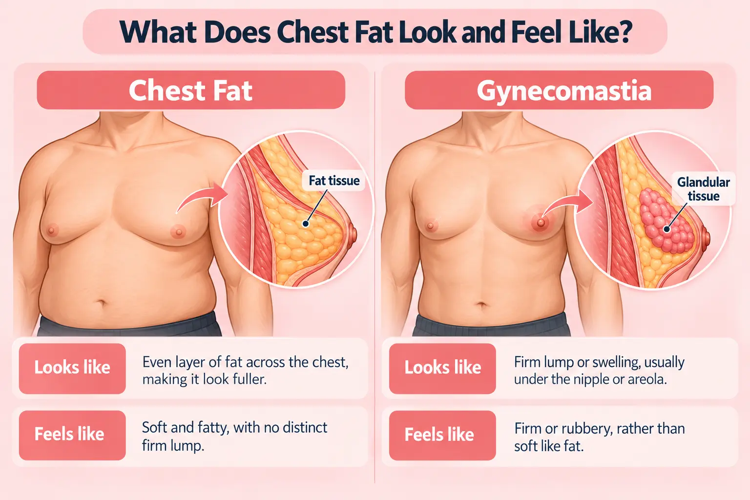 Chest Fat vs Gynecomastia